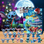 Coocheer - Stitch Calendrier de l'avent de Noël 2024 (2618cm): Calendrier de l'Avent de Noël Idéal de 24 Jours - Cadeau Surprise pour Les Filles, Les