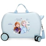 Disney Joumma Bags, La Reine des Neiges Believe in The Journey, Valise Cabine, Valise pour Enfant, fabriquée en ABS, Quatre Roues Doubles à Rotation multidirectionnelle, Fermeture à Combinaison