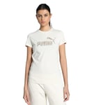 PUMA ESS+ Animal Tee, T-Shirts Unisexe, Alpine Snow, 681490