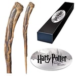 The Noble Collection - Harry Potter Snatcher Character Wand - 11in (29cm) Wizarding World Wand with Name Tag - Harry Potter Film Set Movie Props Wands NN8200 Multicolore