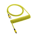 Cablemod Classic Coiled Cable - Dominator Yellow 1.5m Usb A Usb C Gul