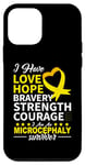 Coque pour iPhone 12 mini Ruban jaune de sensibilisation à la microcéphalie - Soutien de l'amour et de l'espoir