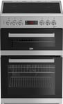 Beko EDC634S Ceramic Electric Cooker with Double Oven