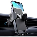 Support Téléphone Voiture [Clip De Qualité Militaire] Porte Téléphone Voiture Rotatif À 360 Degrés Pour Grille D'aération De Voiture Support Gps Voiture Pour Smartphone Iphone Android (Black)