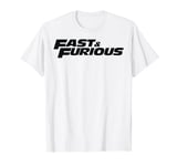 Fast & Furious Flat Black Bold Movie Logo T-Shirt