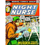 Wee Blue Coo Comic Book Cover Night Nurse Murder Stalks Ward Eight Crime USA Art Print Poster Wall Decor 12X16 Inch