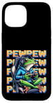 iPhone 15 Cute Gaming Frog Pew Video Game Graphic Men Boys Kids Women Case