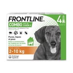 FRONTLINE Combo Chien S - 2 à 10 kg - 4 Pipettes - Puces tiques et poux