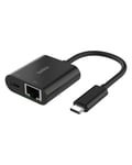 Belkin Connect USB-C to Ethernet + Charge Adapter 100W w/Gigabit Ethernet Port a