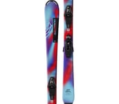 QST S JR alpinskidor Barn Pastel Neon Blue 3/Poppy Red/Black 120