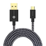 Micro USB Charging Cable Braided Fast Charger Data Sync Samsung Android Tablet