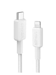 Anker 322 USB-C to Lightning Cable (0.9m Braided) - White