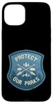 iPhone 15 Plus Protect Our Parks National Parks Vintage Retro Badge Case