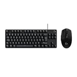 Logitech G305 Souris Gaming sans Fil Lightspeed et G413 TKL SE Clavier Gaming mécanique – Souris avec capteur Hero et Clavier Compact – PC/Mac - Noir