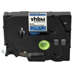 vhbw 1x Ruban compatible avec Brother PT E300VP, E110, E300, E105, E110VP, E100VP imprimante d'étiquettes 8m x 9mm Noir sur Bleu, flexible