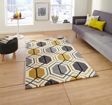 Rugs Direct Rug, Wool, Multi-Colour, 90cm x 150cm