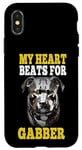 Coque pour iPhone X/XS My Heart Beats for Gabber Uptempo Speedcore