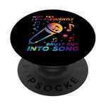 Pourquoi oui, je fais souvent éclater dans le plaisir de la chorale de la chanson PopSockets PopGrip Adhésif