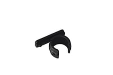 Gardinia Adaptateur Anneau pour Support Mural, Métal, Noir Mat, Ø 2 cm