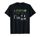 Four Paws Two Feet One Team Apparel Tee Shirt T-Shirt