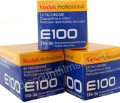 3 x Kodak Ektachrome E100 35mm 36exp Colour Slide Film- 1st CLASS POST
