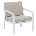 Fauteuil de salon de jardin Pavane Blanc - Blanc - Hespéride