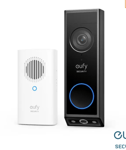 eufy 2K Video Doorbell E340 8GB Local Storage with Chime Battery or Wire Powered