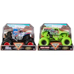 Monster Jam, Official Lucas Stabilizer Monster Truck & Official Grave Digger Monster Truck, Collector Die-Cast Vehicle, 1:24 Scale, Kids’ Toys for Boys and Girls Aged 3 and up