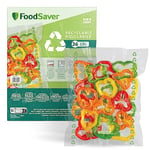FoodSaver Sacs d’emballage sous vide - Sacs alimentaires recyclables et réutilisables - Conservent la fraîcheur de vos aliments jusqu’à 5 fois plus longtemps - Sans BPA - 26 sacs (28cm x 35cm ; 3,78l)