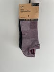 NIKE men’s Socks Everyday Plus Cushioned Trainer Socks Size 8-11 U.K. BNWT