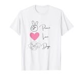 Dog Lover Peace Love Dogs Puppy T-Shirt