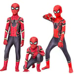 Barn Pojkar Järn Spiderman Superhjälte Cosplay Kostym Overall Iron Spiderman 4-5Years = EU98-110