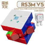 CubeFun-Cube Magique Magnétique MoYu RS3M V5,Noyau de Boule Professionnel,Vitesse 3x3,RS3M Moyu,Jouets de Puzzle - Type Ball-Core UV Robot #B