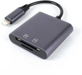 Aluminum SD Card Reader for iPhone/Ipad, Aieloar 2-in-1 