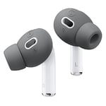 elago [6 Paires] Embouts d'oreille avec Coque Écouteurs Compatible avec AirPods Pro 2 - [3 Tailles : Grand + Moyen + Petit], Compatible avec Apple AirPods Pro 2ᵉ Génération (Gris Foncé)