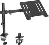 WORLDLIFT Laptop Notebook Desk Mount Stand - Height Adjustable Single Arm Mount