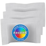 iTouchless lot de 3 désodorisants anti-odeurs AbsorbX, absorbe les odeurs de déchets, tout charbon actif naturel, biodégradable – pour poubelles de 30 Litres et plus avec de filtre d'odeurs