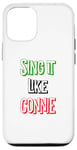 Coque pour iPhone 14 Pro Sing it like Concetta Italian Colors Flag Novelty, Italy Tees