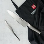 Global Kokkekniv, matpinsett og forkle