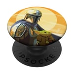 PopSockets Star Wars The Mandalorian Mando and the Child Clan of Two PopSockets Support et Grip pour Smartphones et Tablettes