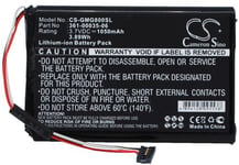 Kompatibelt med Garmin Approach G8, 3.7V, 1050 mAh