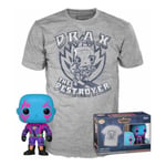 Funko Pop! Tee (Adult): Marvel Guardians of the Galaxy Volume 3 - Drax (Blacklight) (Special Edition) Vinyl Figure and T-Shirt (XL)