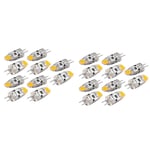 20x G4 LED-lampa 12v DC Dimbar Cob Led G4-lampa 1,5w 360 strålvinkel för att ersätta 15w halogenlampa (wa