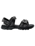 Jack Wolfskin 2 in 1 Sandal K, Black, 3 UK