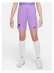 Nike Liverpool F.C. 2022/23 Stadium Goalkeeper Older Kids' Nike Dri-FIT Football Shorts - Lilac/Black, Purple/Black, Size Xl (14-15 Years)