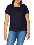 Levi's Women's The Perfect Tee- Core Chesthit Logo T-Shirt, See Captain Blue, XXS