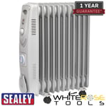 Sealey Oil Filled Radiator 2500W/230V 11-Element with Timer