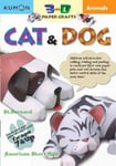 Kumon Publishing North America Eno Sarris (Edited by) Animals: Dog & Cat (Kumon 3-D Paper Crafts)