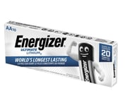 ENERGIZER ULTIMATE LITHIUM AA-batteri L91 1,5V - 10-pack