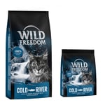 6,5 kg + 800 g på köpet! Wild Freedom torrfoder katter - Adult Sterilised Cold River med lax (6,5 kg) + (2 x 400 g)